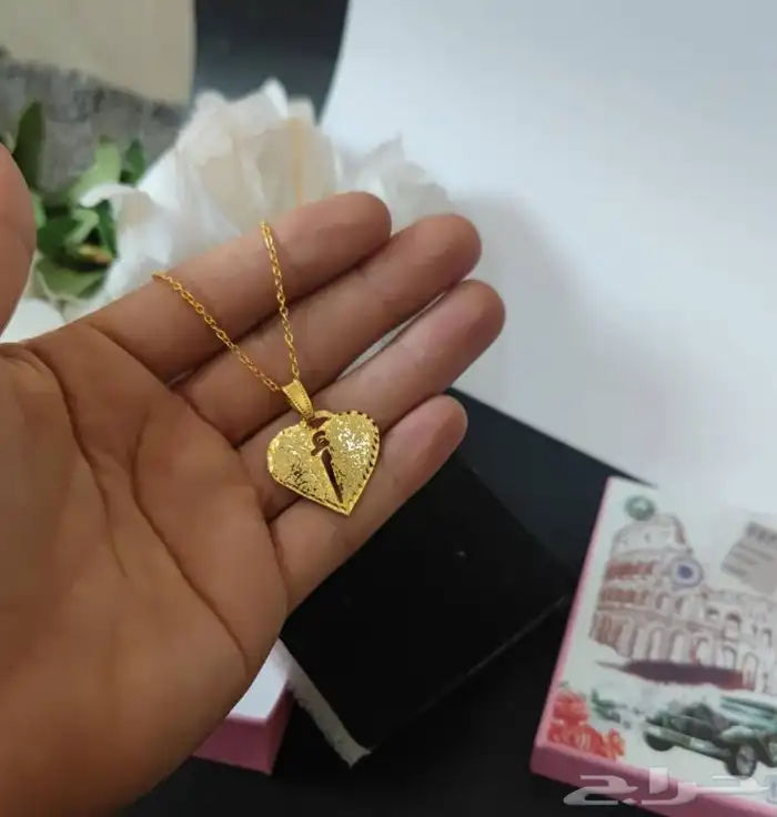 سلاسل باسمك واسم من تحب مطلي 12