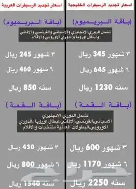 تجديد باقة بي ان. belN 0