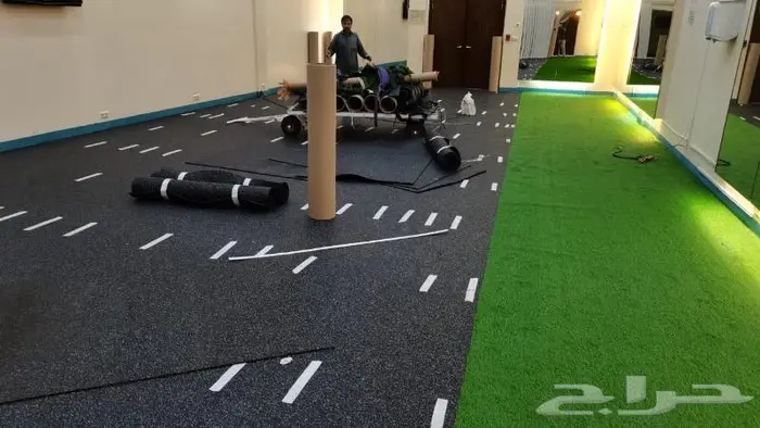 أرضيات مطاط ربر ورول بسماكه مختلفه لأرضيات الأنديه الرياضية 4