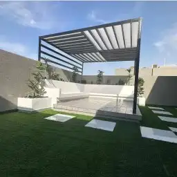 مشتل مشاتل تنسيق حدائق عشب صناعي شبكات ري شلال زرع 26