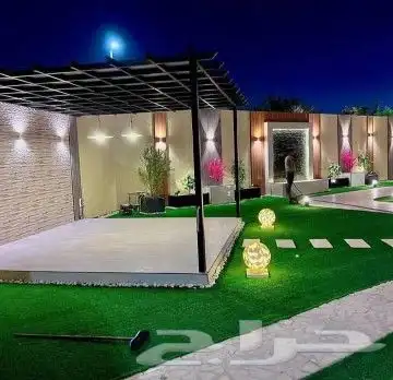 مشتل مشاتل تنسيق حدائق عشب صناعي شبكات ري شلال زرع 12