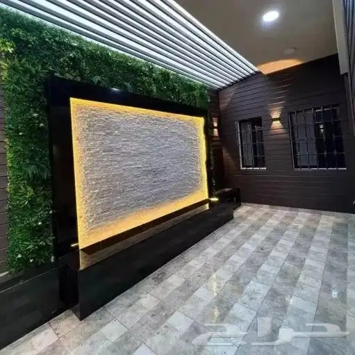 مشتل مشاتل تنسيق حدائق عشب صناعي شبكات ري شلال زرع 7