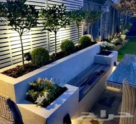مشتل مشاتل تنسيق حدائق عشب صناعي شبكات ري شلال زرع 11