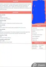 عمل Cv نسخة انجليزي نسخة عربي cover letter 1