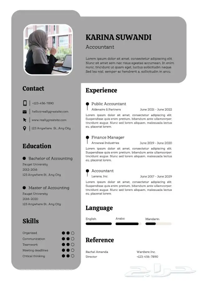 تصميم cv احترافي - سيره ذاتيه تنفيذ فوري 2