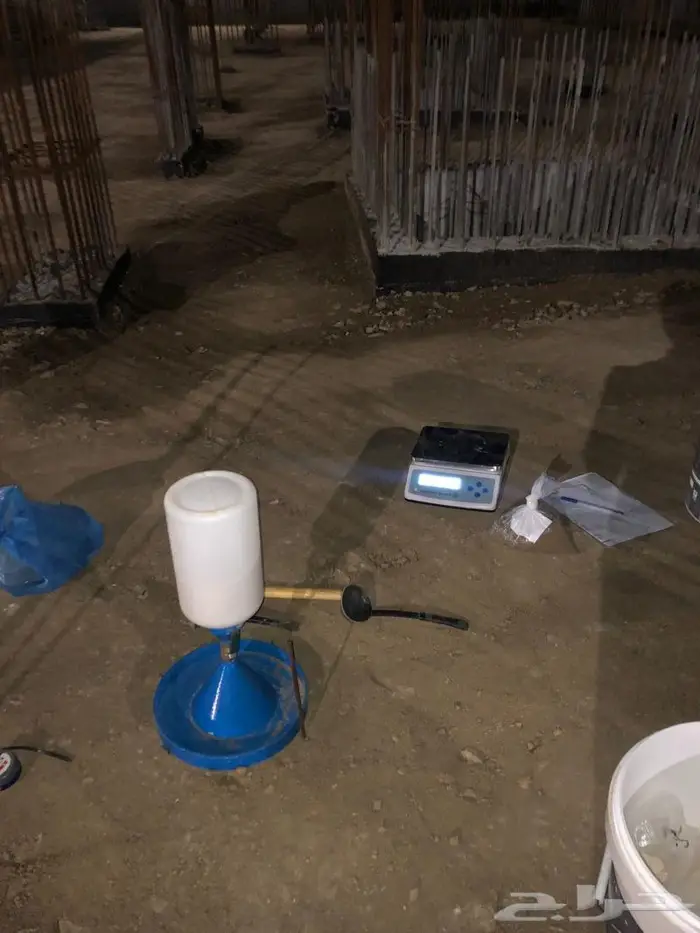 مختبر فحص تربة و خرسانة - اختبارات مواد انشائية - جسات- دمك 15