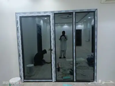 باب دبل زجاج و تابت 0