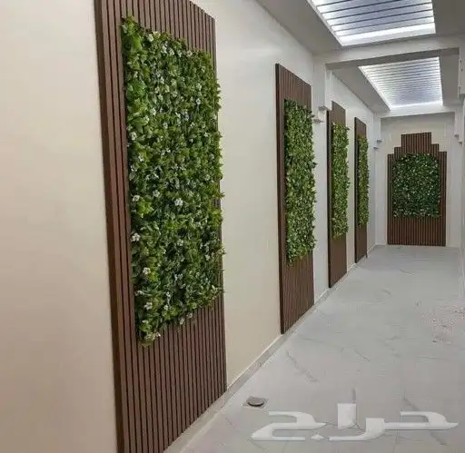 عشب_صناعي تنسيق حدائق زراعة شلالات نوافير مظلات جداري شبكات 15