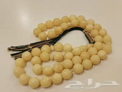 مسباح سبحة كهرمان طبيعي 1
