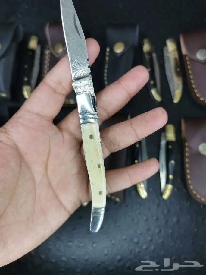 (عرض خاص) سكاكين شغل يدوي مقابض قرون وعظم 5