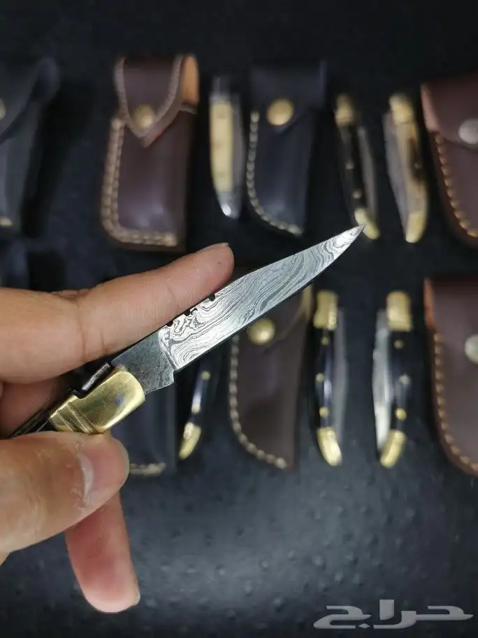 (عرض خاص) سكاكين شغل يدوي مقابض قرون وعظم 8