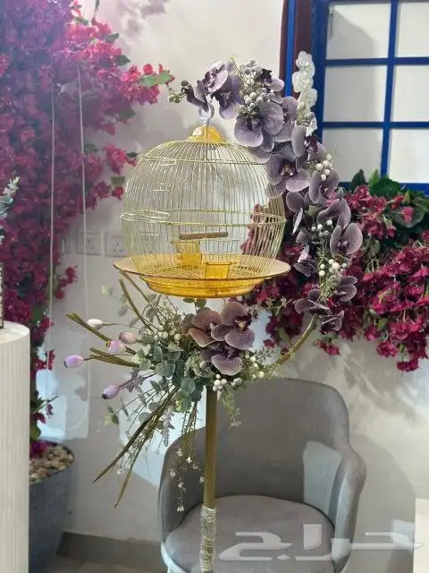 مفاجأت وهدايا اقفاص مزينه بالورود . بط . سمك . طيور 1