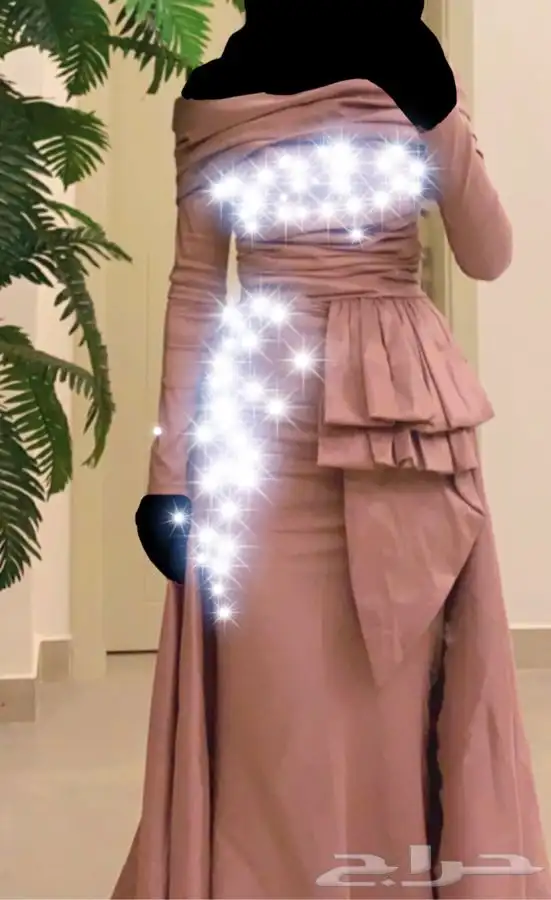 فستان سهرة ناعم موديل السنة 1
