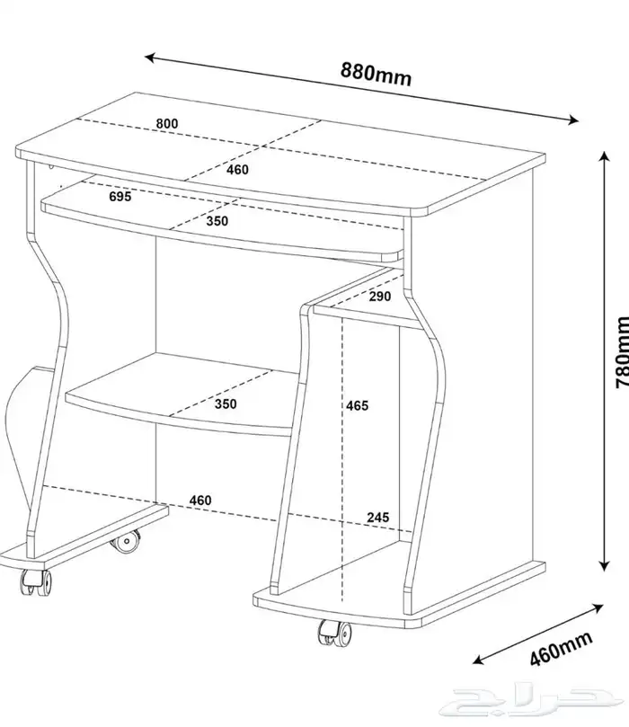 طاولة كمبيوتر للبيع 3