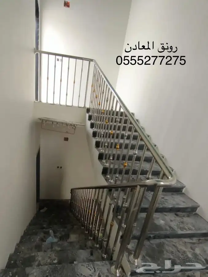 ورشة استنلس استيل دربزان درج حواجز شبابيك 19