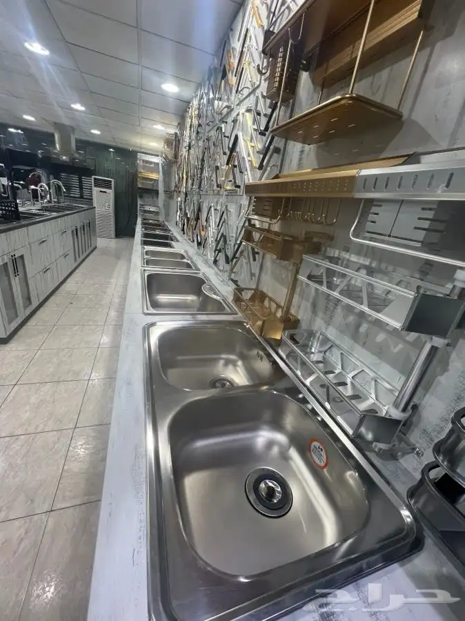 مجلى مطبخ حوض وحوضين نانو وعادي مقاسات مختلفه جديد 1
