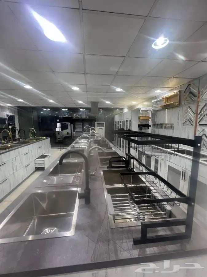 مجلى مطبخ حوض وحوضين نانو وعادي مقاسات مختلفه جديد 0