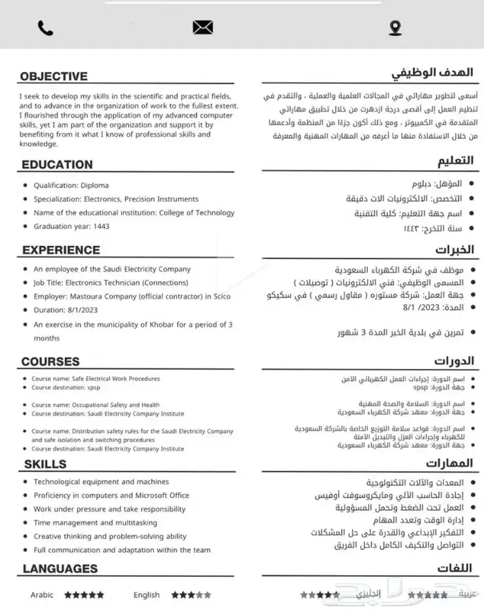 سيرة ذاتية ATS 4