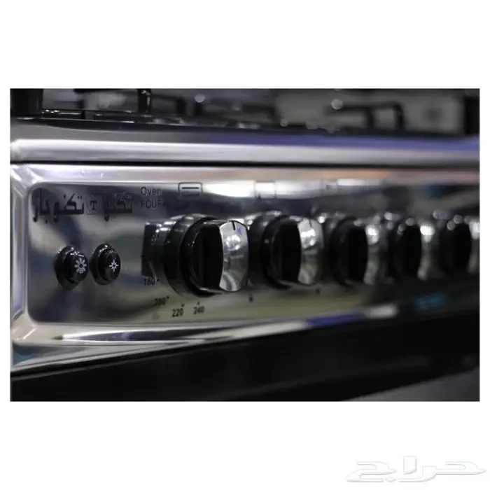 فرن تكنو تكنوجاز 4 شعلات 55 55 ستانلس ستيل 4