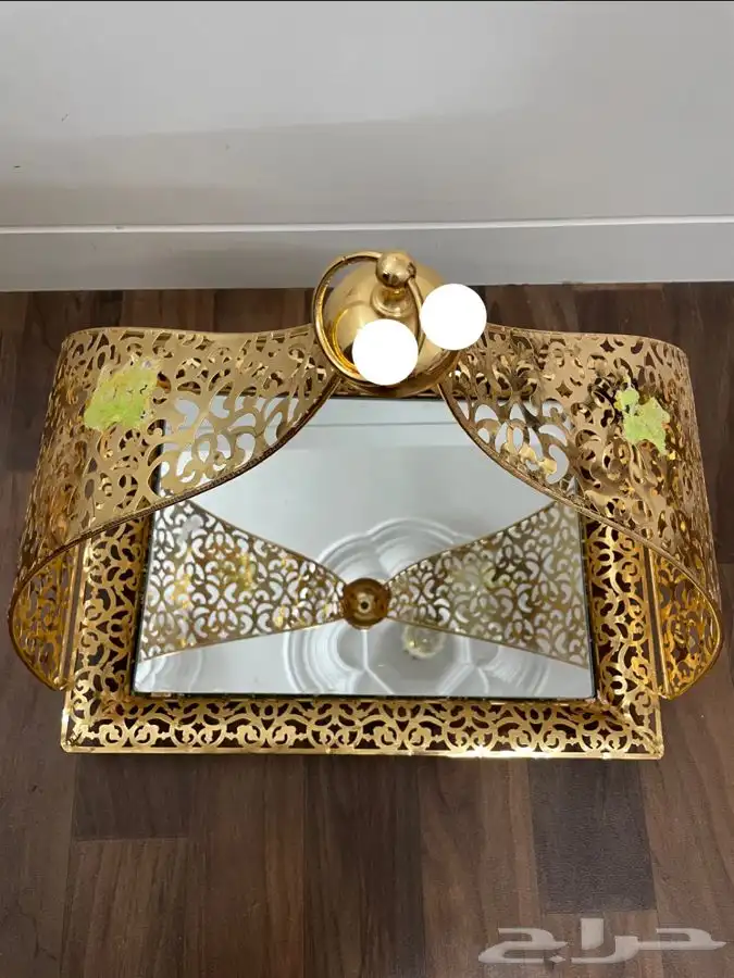 صحون تقديم ستيل ذهبي للمناسبات فخمة 1