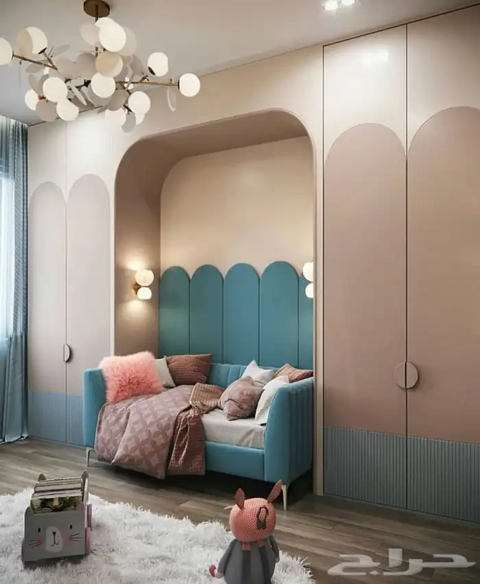 تفصيل غرف ودواليب نوم اطفال واطفال وشباب 35