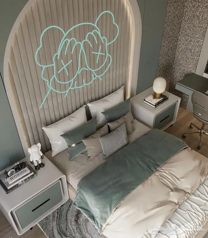 تفصيل غرف ودواليب نوم اطفال واطفال وشباب 43