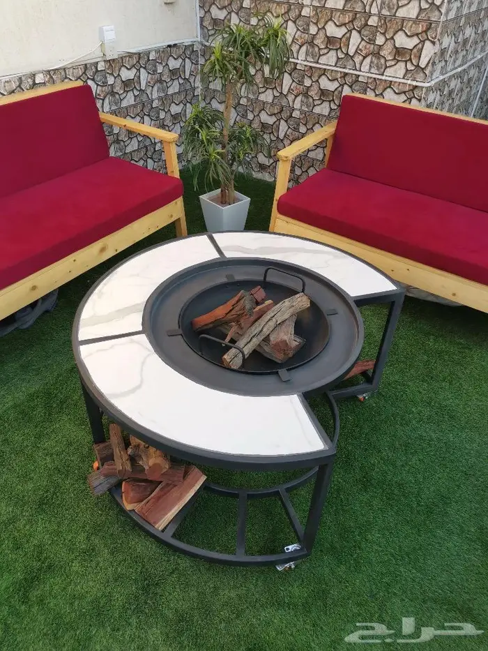 مشب الحطب المتنقل وصل _التوصيل علينا 3