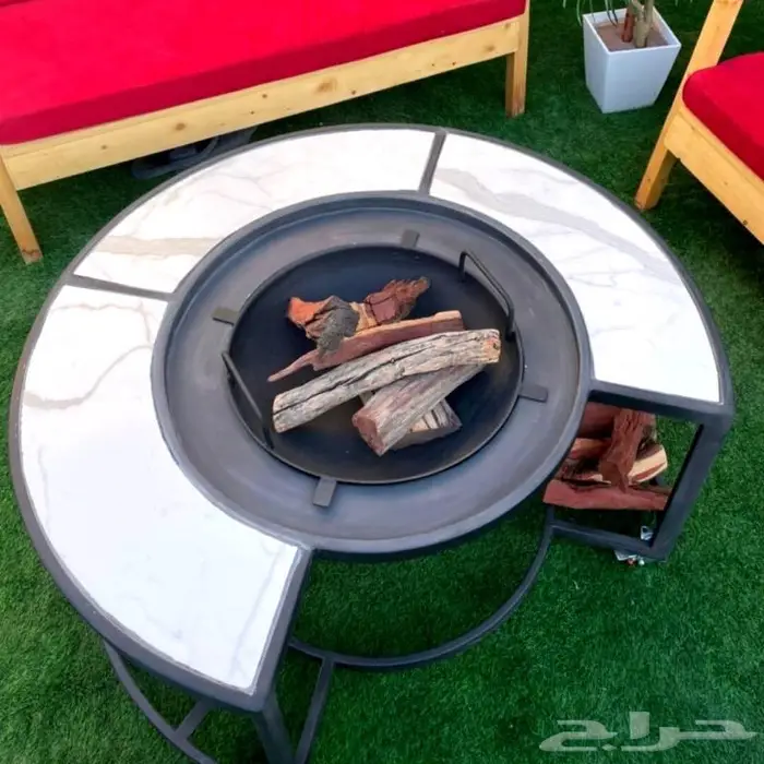 مشب الحطب المتنقل وصل _التوصيل علينا 1