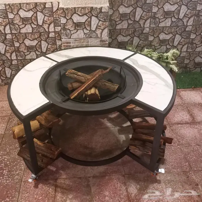 مشب الحطب المتنقل وصل _التوصيل علينا 4