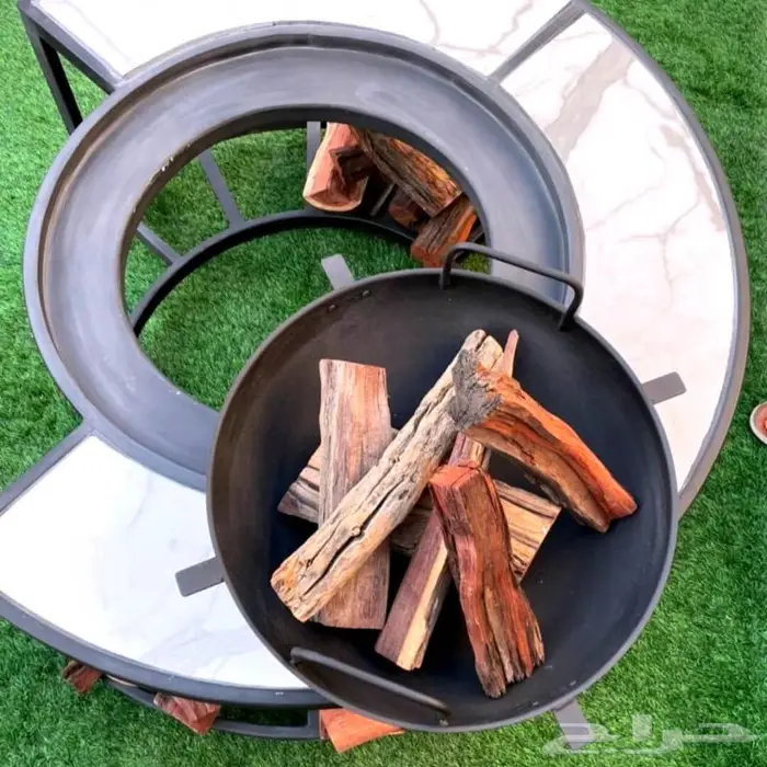 مشب الحطب المتنقل وصل _التوصيل علينا 0