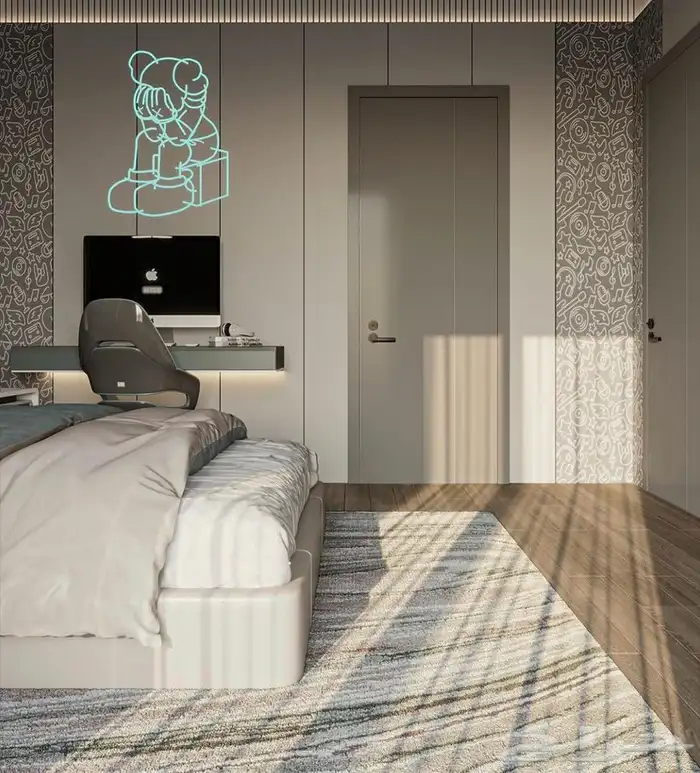 تفصيل غرف ودواليب نوم اطفال واطفال وشباب 44