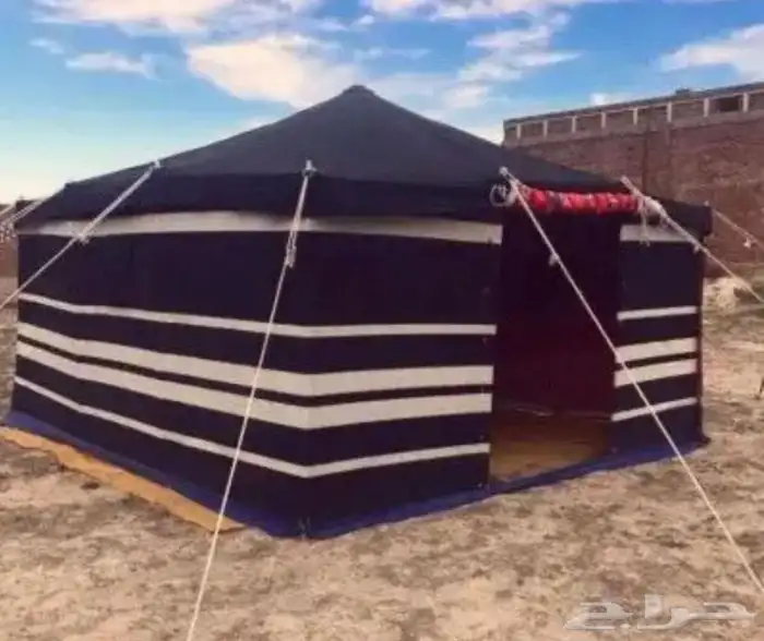 لبيع خيام باكستانية ثلاثة غاط شكل بيت الشعر الاسود 2