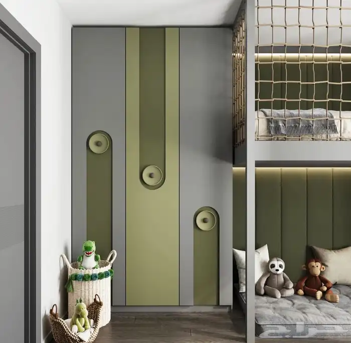 تفصيل غرف ودواليب نوم اطفال واطفال وشباب 39