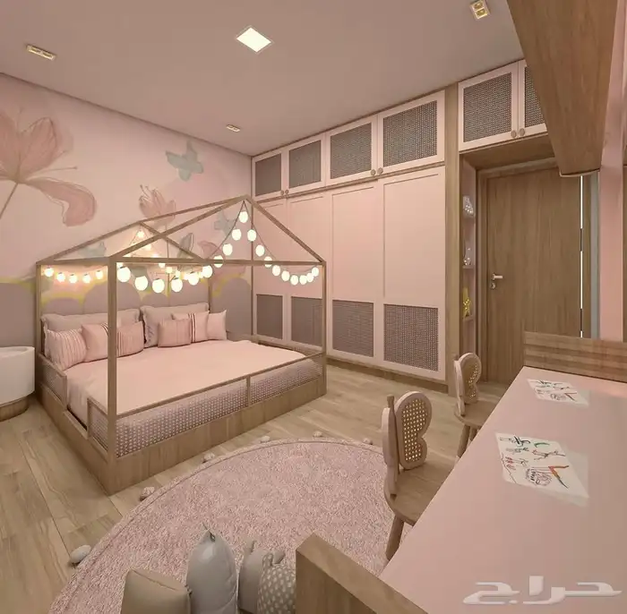 تفصيل غرف ودواليب نوم اطفال واطفال وشباب 49