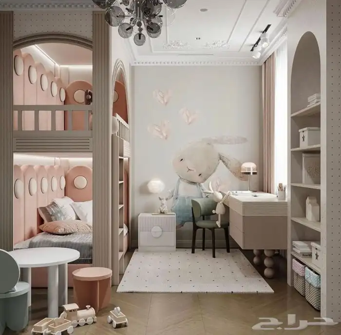 تفصيل غرف ودواليب نوم اطفال واطفال وشباب 32