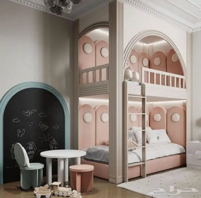 تفصيل غرف ودواليب نوم اطفال واطفال وشباب 33