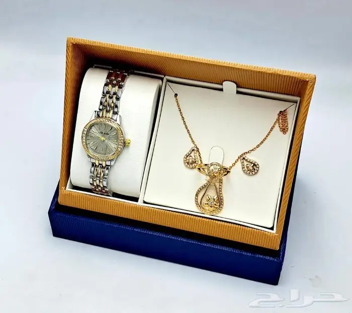 طقم هديه ساعه نسائي فخم 24