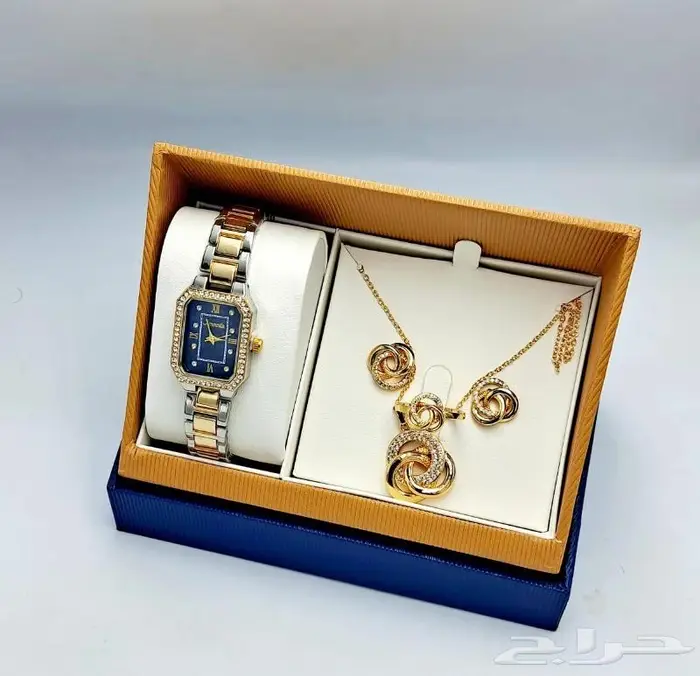 طقم هديه ساعه نسائي فخم 30