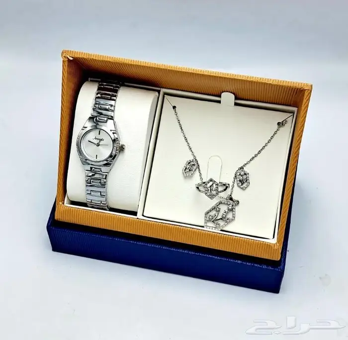 طقم هديه ساعه نسائي فخم 23