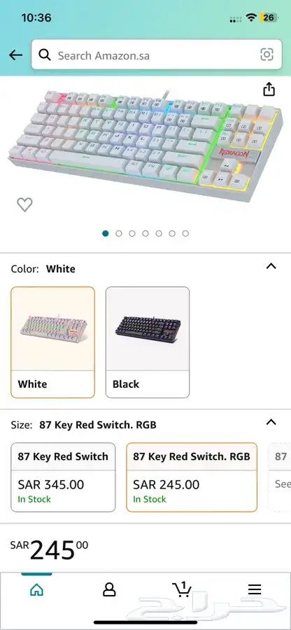كيبورد قيمنق ريد دراقون K552 2