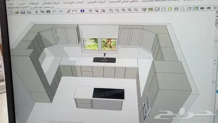 مطابخ خشب وصاج والمنيوم وخزائن ورخام صناعي مغاسل بورسلان 4