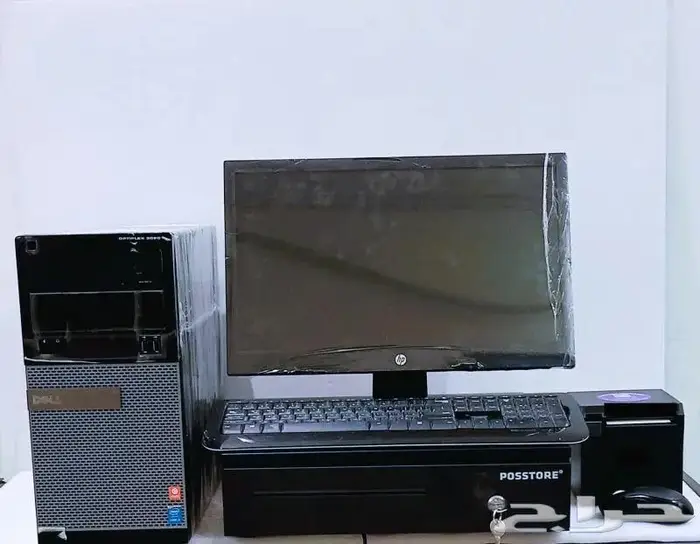 كمبيوتر كاشير ماركة dell معالج core i3 مع برنامج 7
