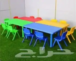 طاولات وكراسي مدرسيه 0