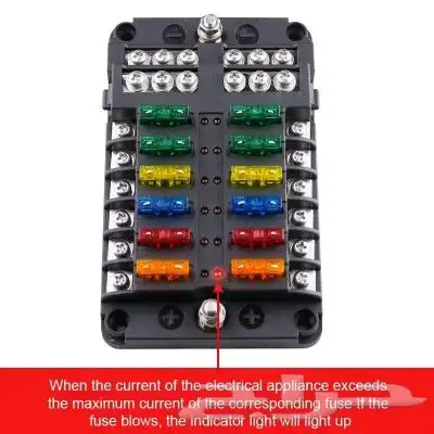 صندوق فيوزات كرفانات قوارب سيارات رحلات 4