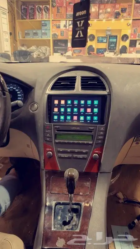 شاشة لكزس ES.350 مع كامره خلفيه تحكم بالتكييف من الشاشة 1