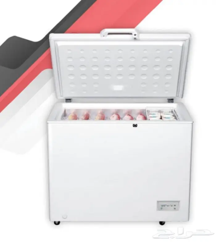 فريزر أرضي 9.2 قدم 260 لتر جنرال جولدي أبيض 0