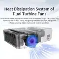 بروجكتر ذكي بقوه 3500 شمعه HD 720X1280 بنضام اندرويد 7