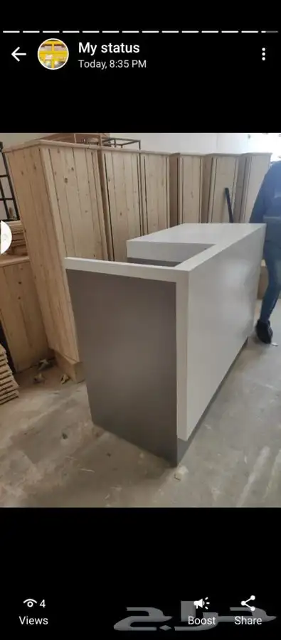 تجهيز محلات الطاولات العرض بترينات كاشير ارفف استاندات 8