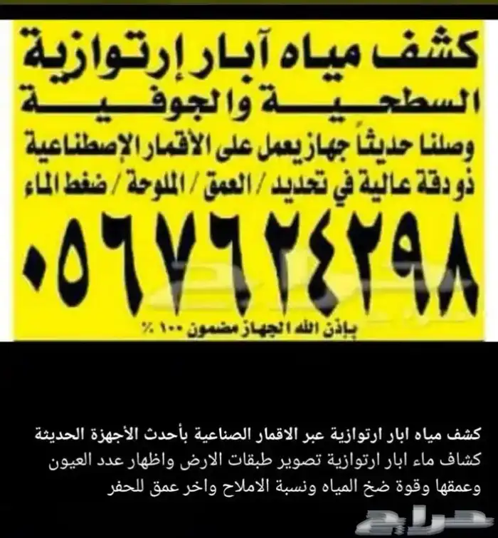 كشف مياه ابار ارتوازية عبر الاقمار الصناعية 3