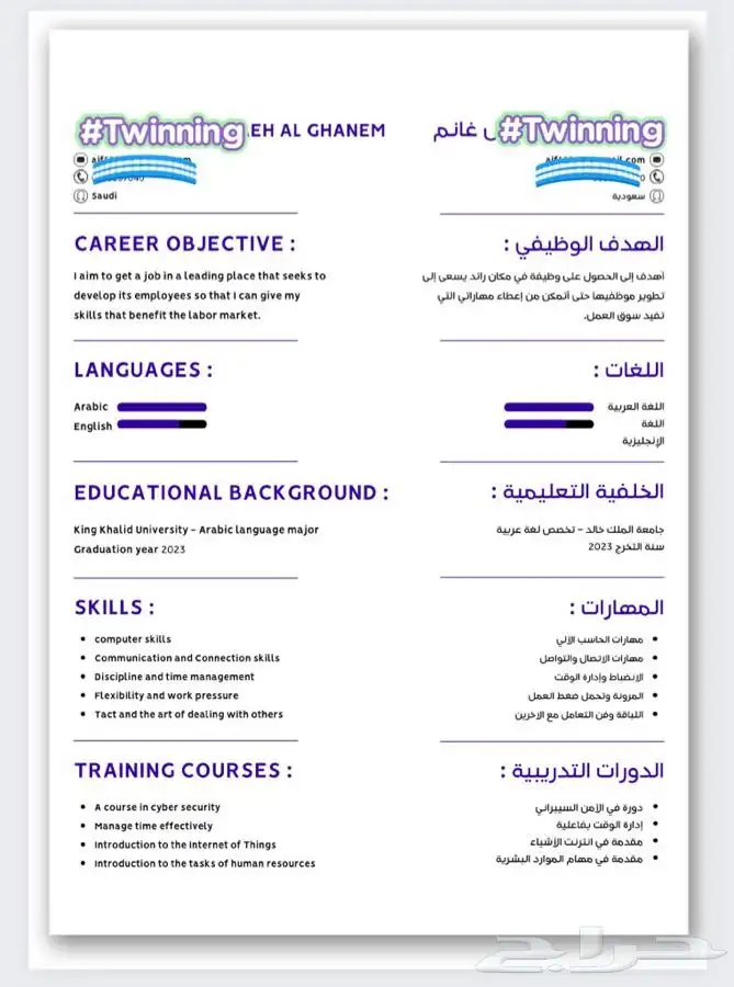 عروض بوربوينت - بحث تخرج - تصاميم جرافيك - سيرة ذاتية 9